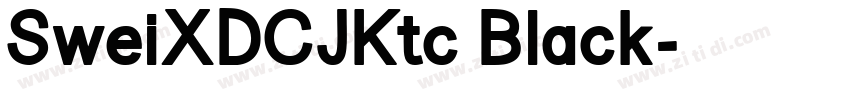 SweiXDCJKtc Black字体转换